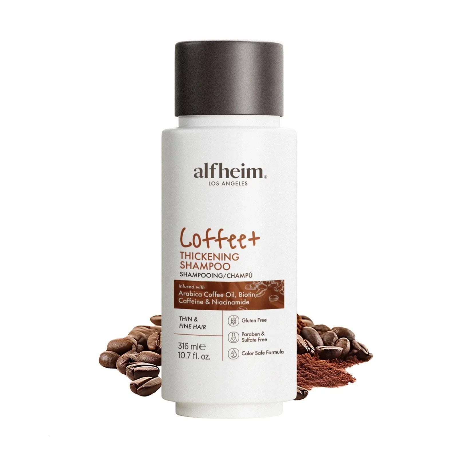 Coffee Thickening Shampoo for Fine Thinning Hair Volumizing Moisturizing
