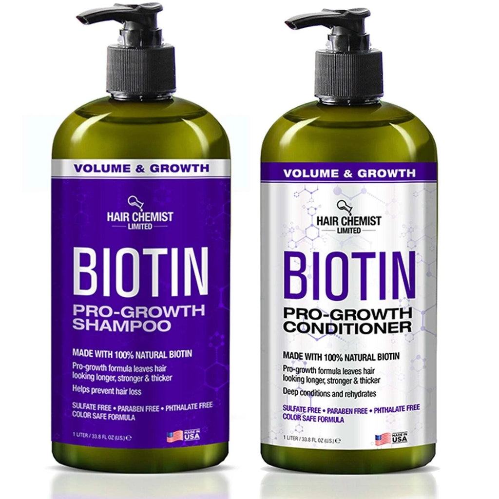 Hair Chemist Biotin Pro-Growth Shampoo & Conditioner Set
